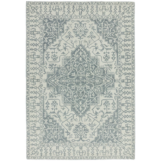 Tapis style orient en laine BONDI SILVER - Novatrend 