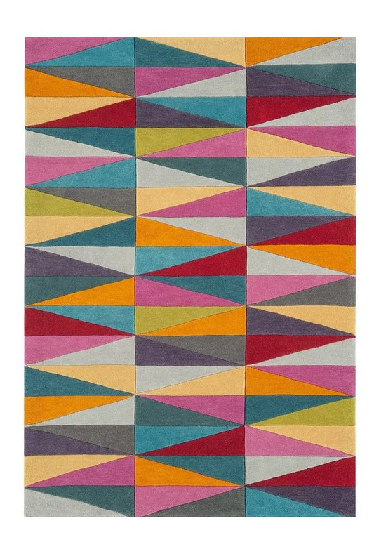 Tapis pure laine à motifs FLASHY TRIANGLES - Novatrend 