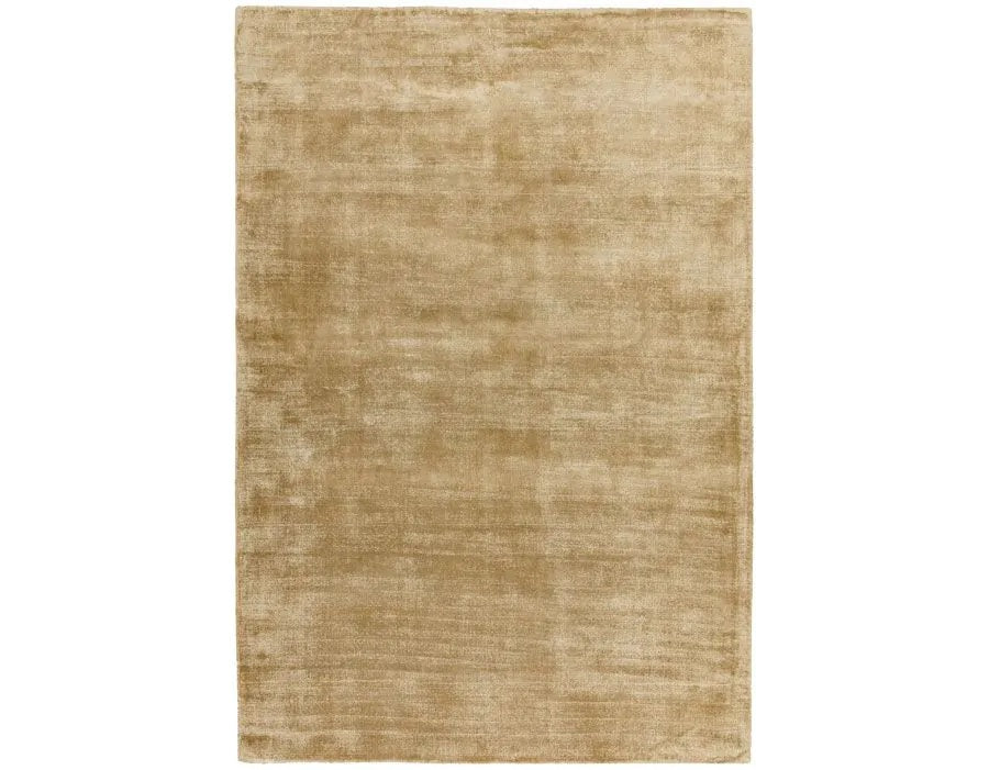 Tapis de salon moderne Uni LAME Or