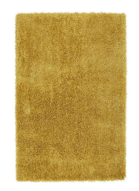 Tapis de salon Moderne poils longs DONNA Jaune - Novatrend 