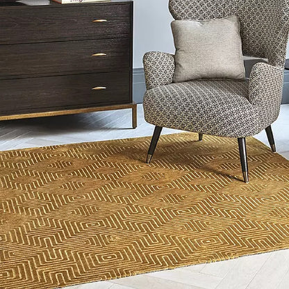 Tapis de salon moderne tissé plat PULSE