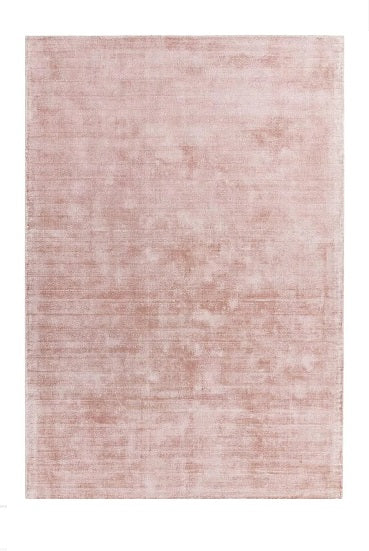 Tapis de salon moderne Uni LAME Rose - Novatrend 