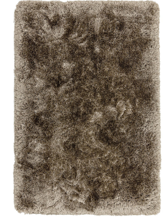 Tapis salon confort shaggy SPLASH Taupe - Novatrend 