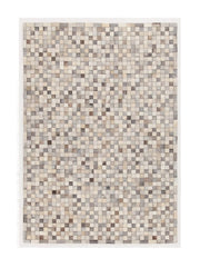 Tapis de salon moderne cuir véritable PATCHY - Novatrend 