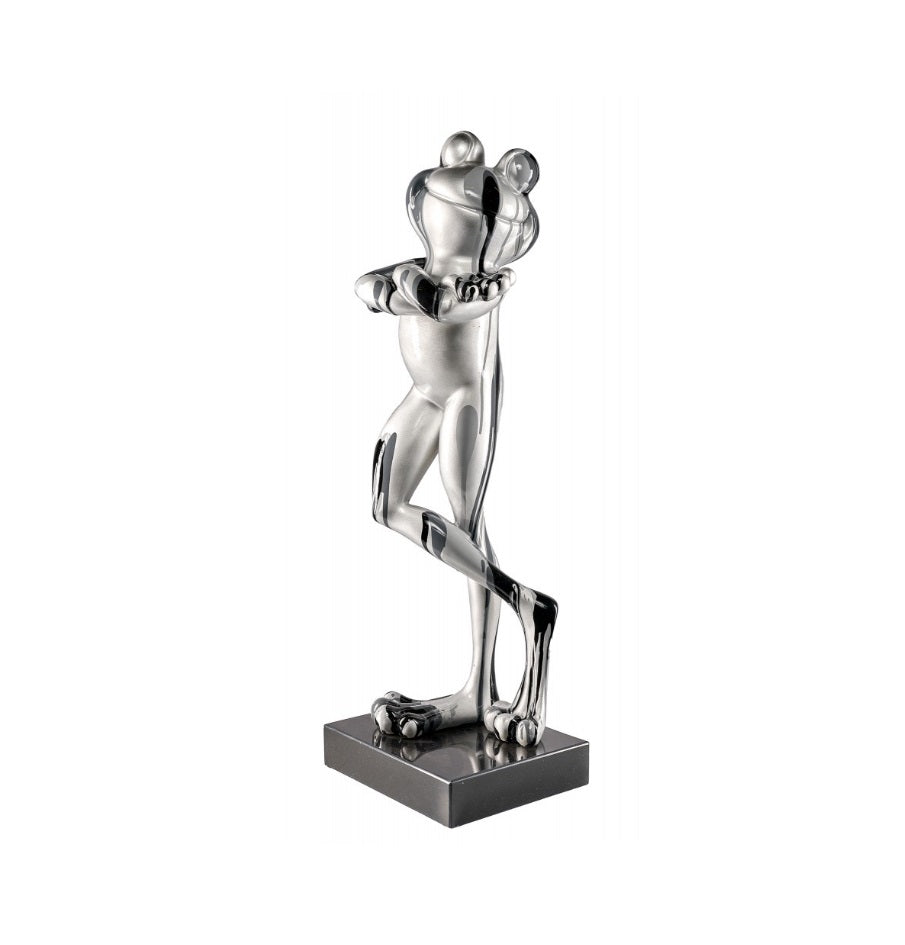 Sculpture statue moderne SILVER FROG - Novatrend 