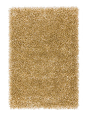 Tapis shaggy Design et Moderne FURRY Or - Novatrend 