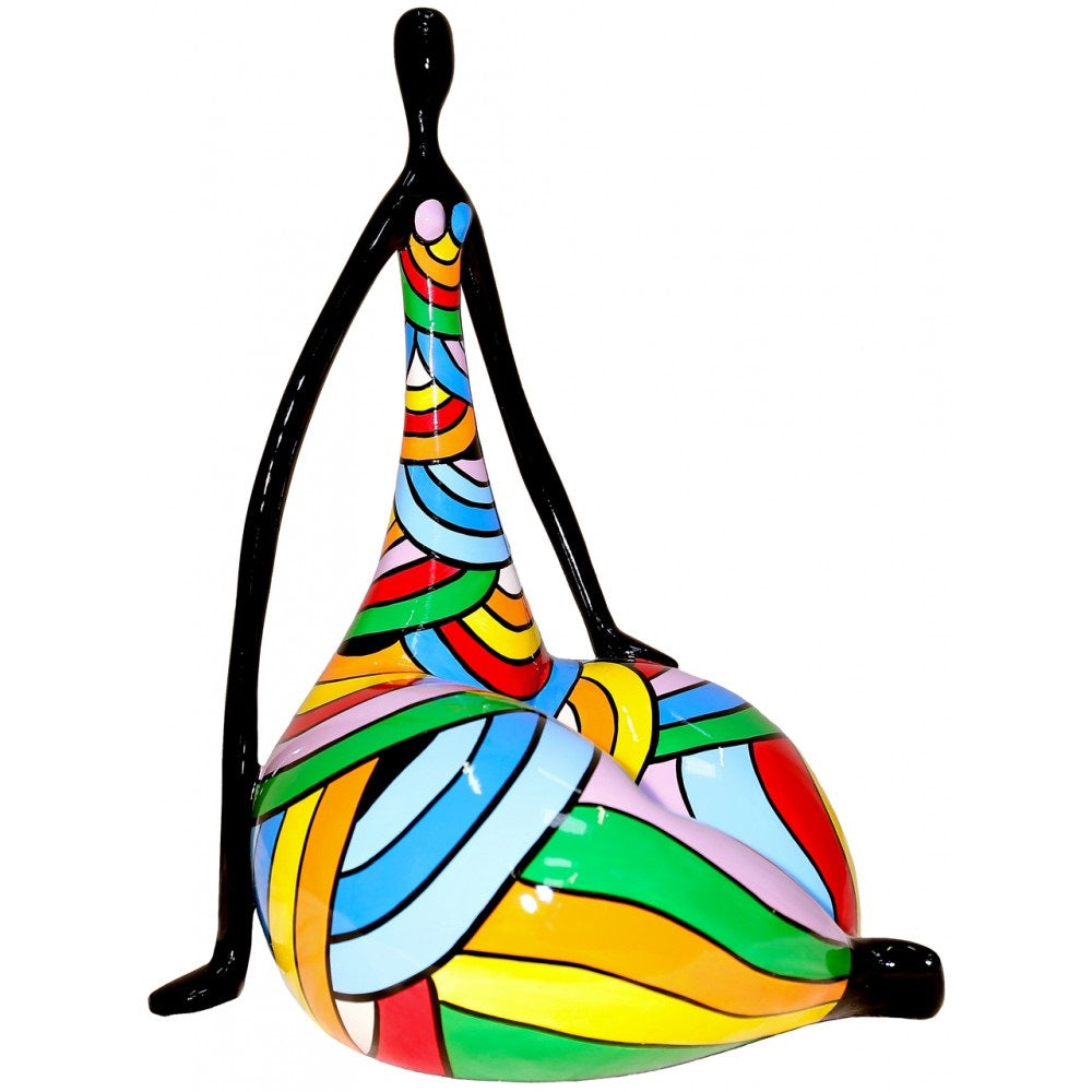 Sculpture statue moderne FEMME YOGA - Novatrend 