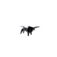 Sculpture statue moderne BLACK BULL - Novatrend 