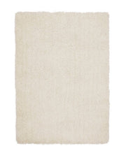 Tapis de salon Moderne poils longs DONNA Blanc - Novatrend 