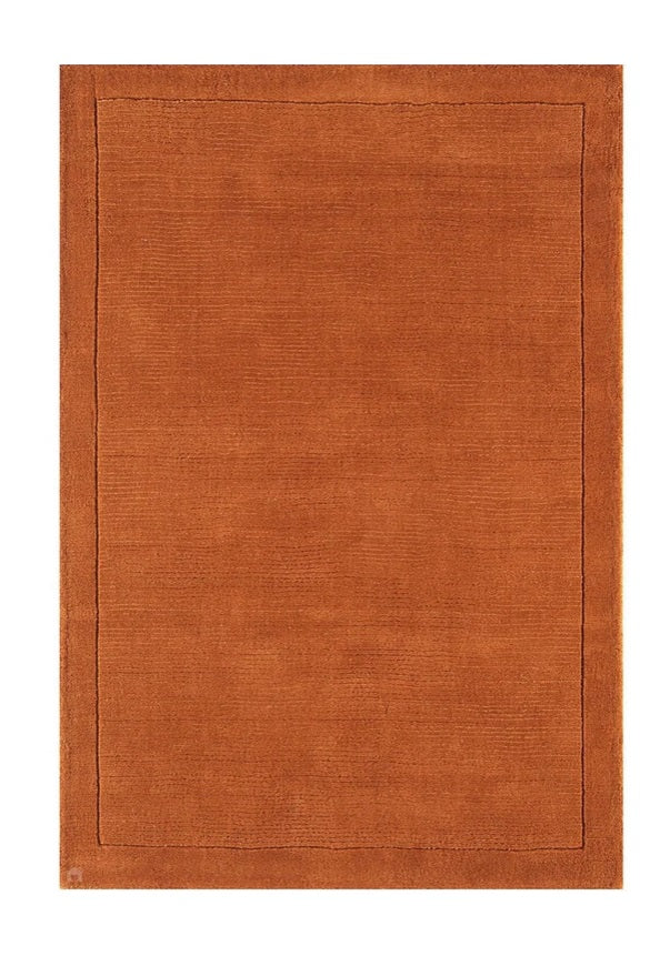 Tapis de Salon Moderne uni Pure Laine CANDY Orange - Novatrend 