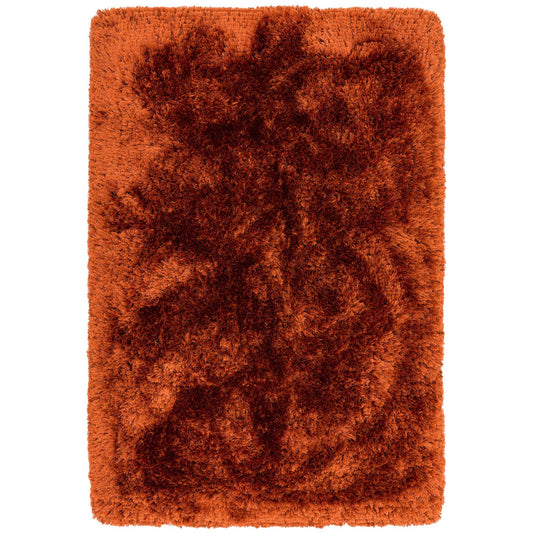 Tapis salon confort shaggy SPLASH Orange - Novatrend 