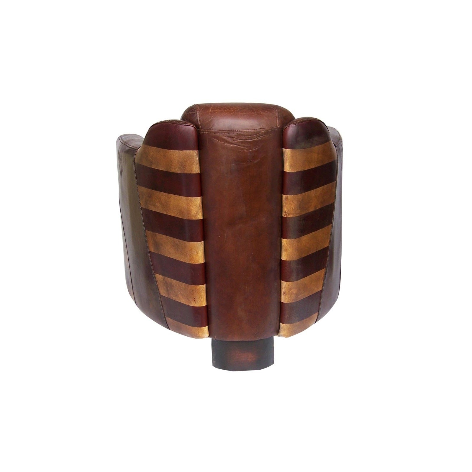 Fauteuil en cuir véritable THE AMERICAN - Novatrend 