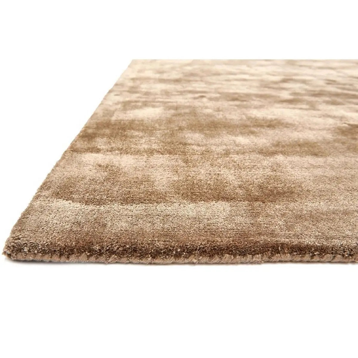 Tapis de salon en viscose fait main TITANE - Novatrend 