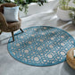 Tapis rond tissé plat BLUE SKY - Novatrend 