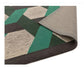 Tapis de salon en laine tissé plat CAMPTON