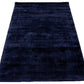 Tapis de salon moderne Uni LAME Bleu Marine - Novatrend 