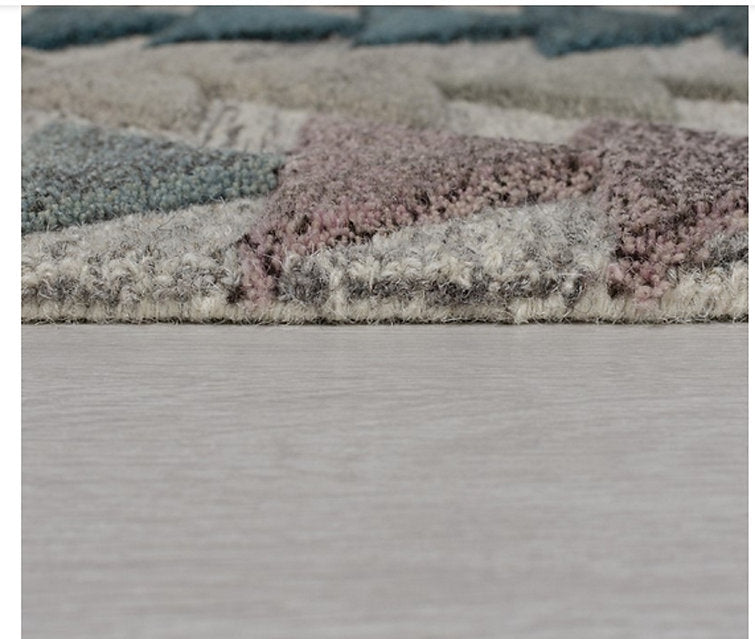 Tapis de salon pure laine tufté main KIVUN - Novatrend 