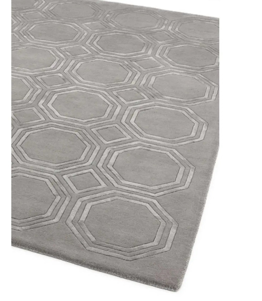 Tapis de salon moderne tissé main en laine NAVEL - Novatrend 