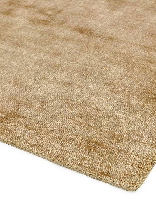 Tapis de salon moderne Uni LAME Or