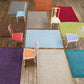 Tapis de Salon Moderne uni Pure Laine CANDY Rouge - Novatrend 