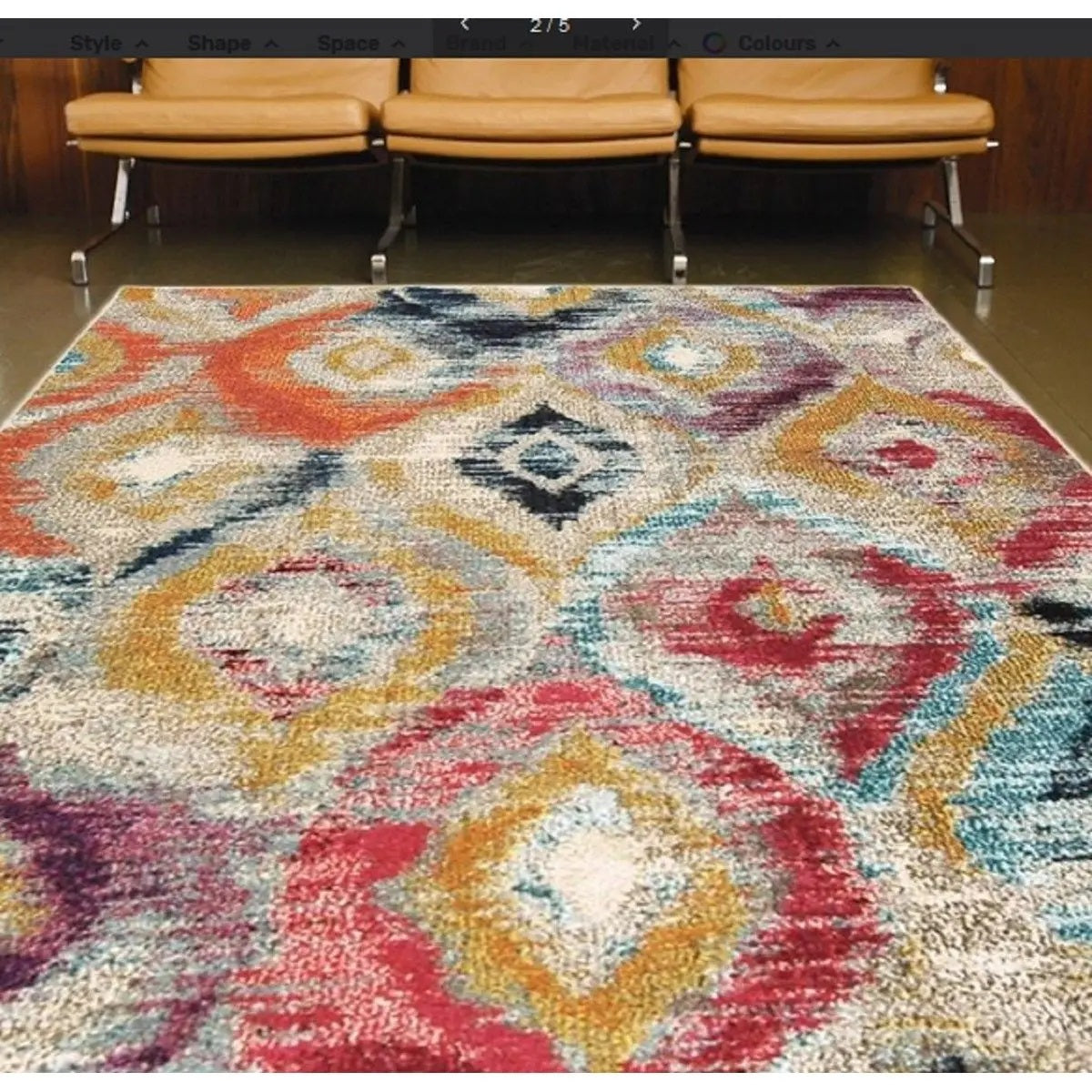 Tapis tissé plat à motifs BLUSH - Novatrend 