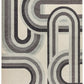 Tapis de salon moderne rétro tissé plat AVON - Novatrend 
