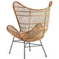 Fauteuil design osier et métal NATURA - Novatrend 