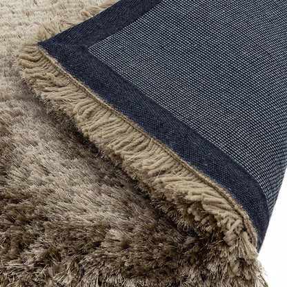 Tapis salon confort shaggy SPLASH Taupe - Novatrend 