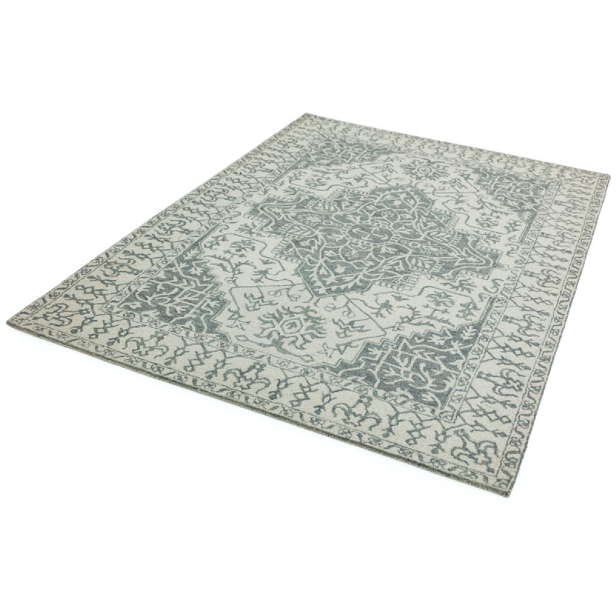 Tapis style orient en laine BONDI SILVER - Novatrend 