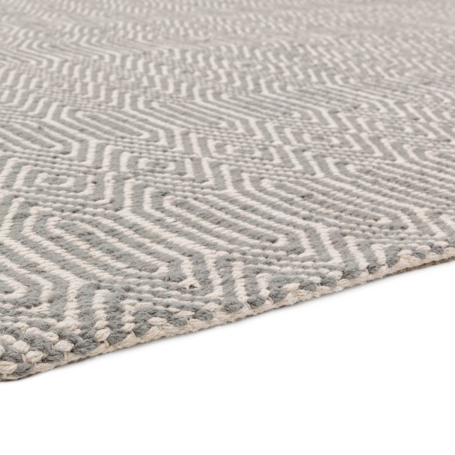 Tapis de couloir moderne laine et coton SILWAN