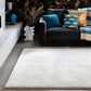 Tapis Luxe Salon Moderne PASTEL Blanc - Novatrend 