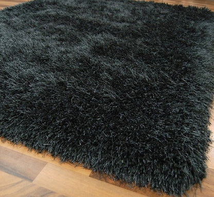 Tapis de salon shaggy FLOOD Noir - Novatrend 