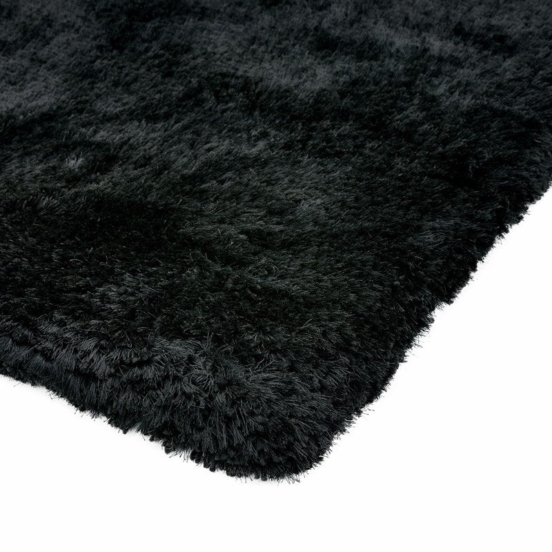 Tapis salon confort shaggy SPLASH Noir - Novatrend 