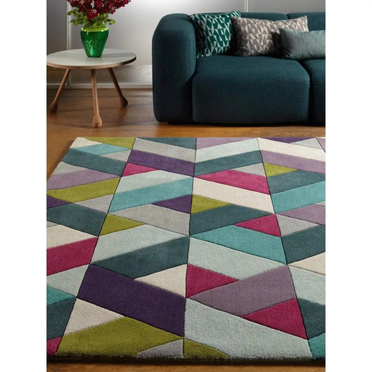Tapis pure laine à motifs FLASHY CHEVRON - Novatrend 