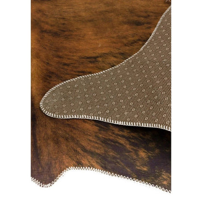 Tapis style peau de vache COWHIDE Marron foncé