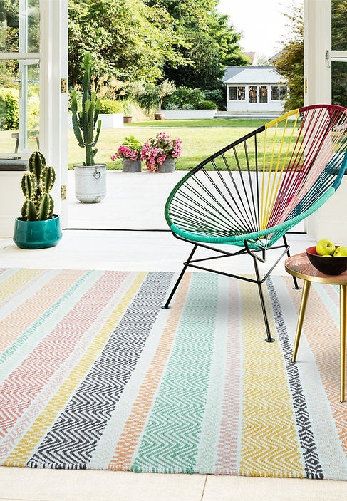 Tapis de salon tissé plat intérieur extérieur SUMMER - Novatrend 