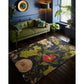 Tapis de salon moderne et floral KAKI