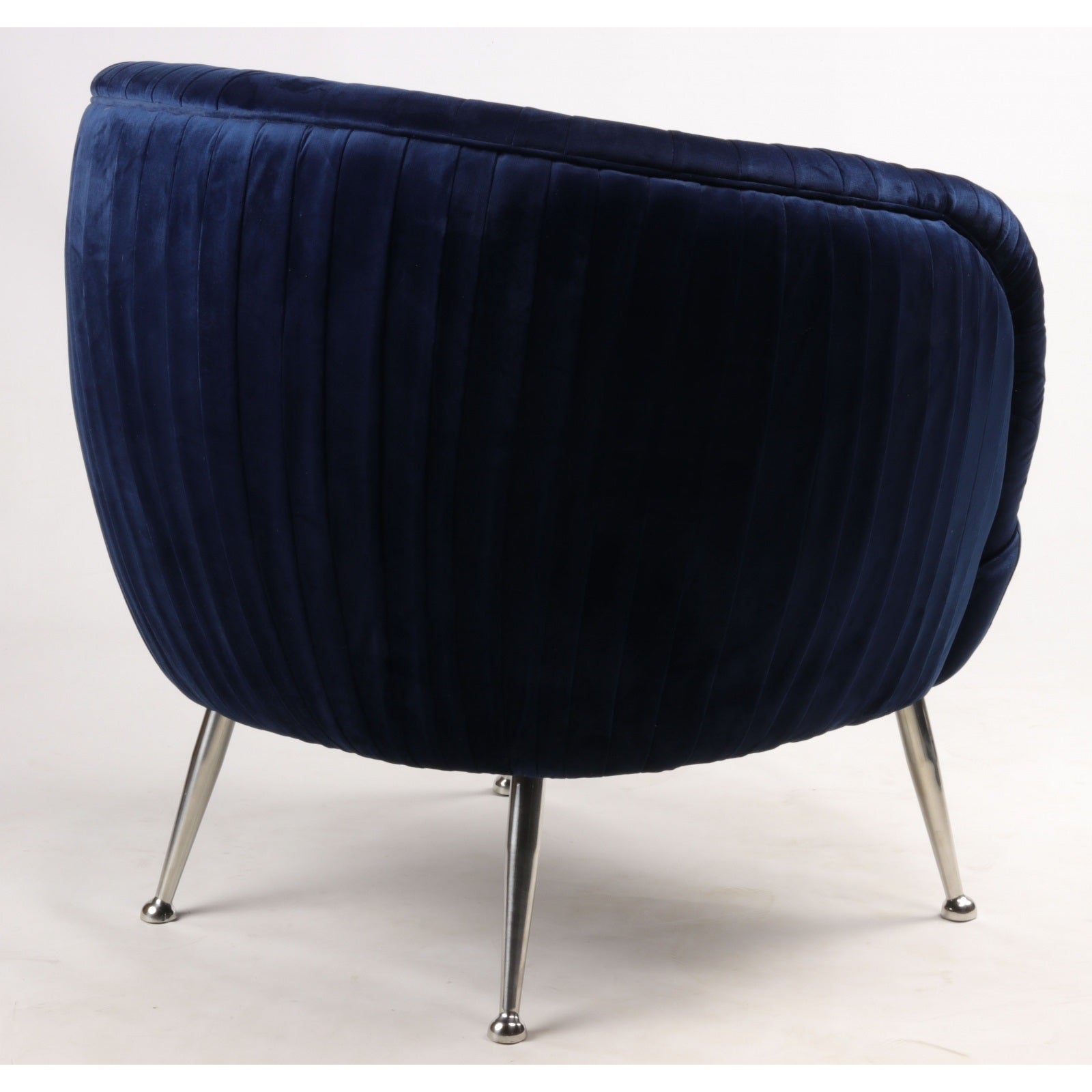 Fauteuil en velours bleu PALACIO - Novatrend 