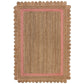 Tapis de salon en jute FLOWER JUTE - Novatrend 