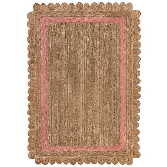 Tapis de salon en jute FLOWER JUTE - Novatrend 