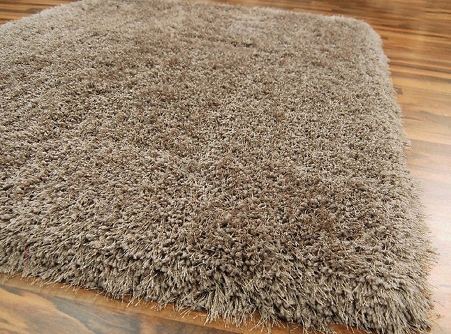 Tapis de salon shaggy FLOOD Taupe - Novatrend 