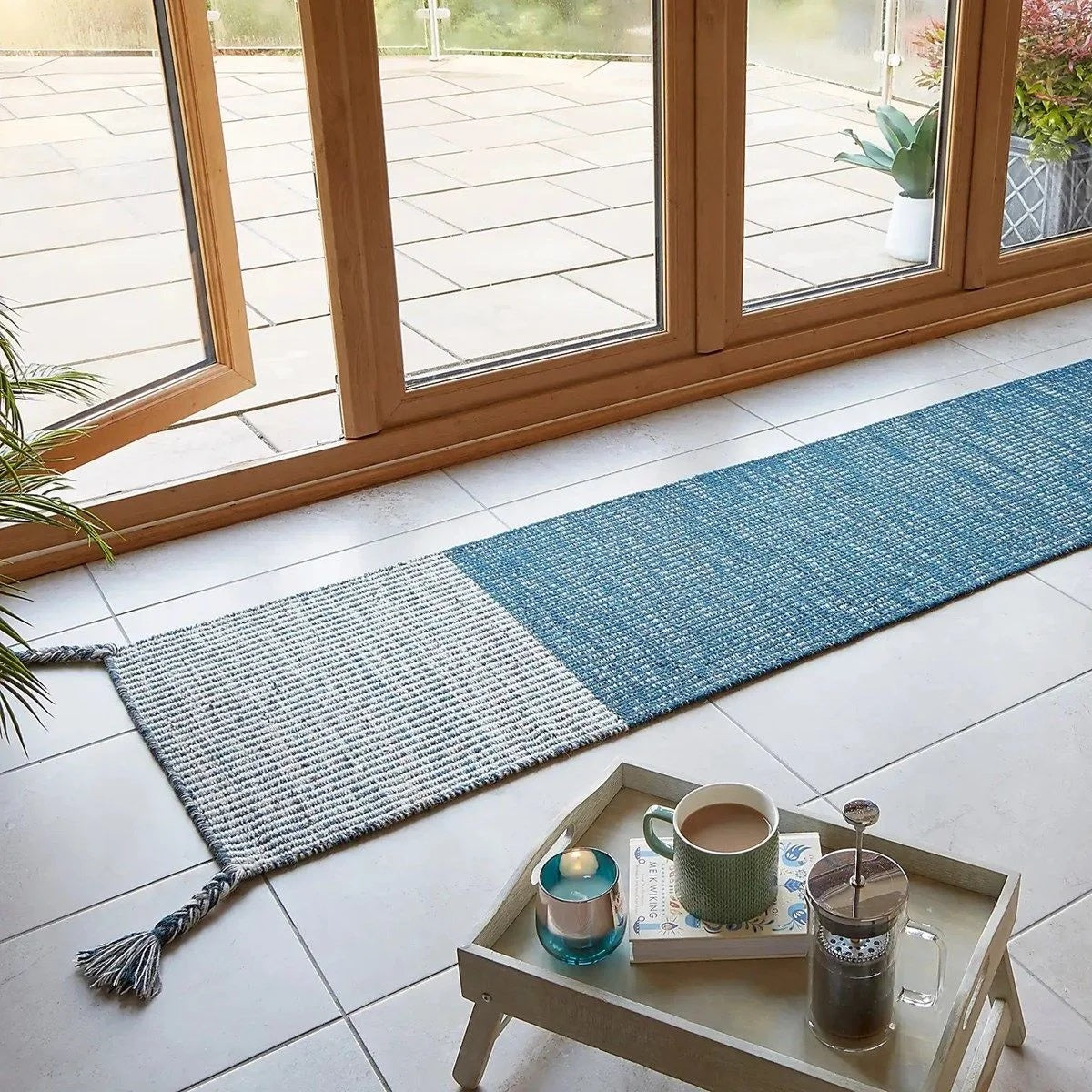 Tapis de couloir de en laine fait main NAIROBI