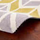 Tapis Salon Moderne Design GEOX Chevron Lemon - Novatrend 