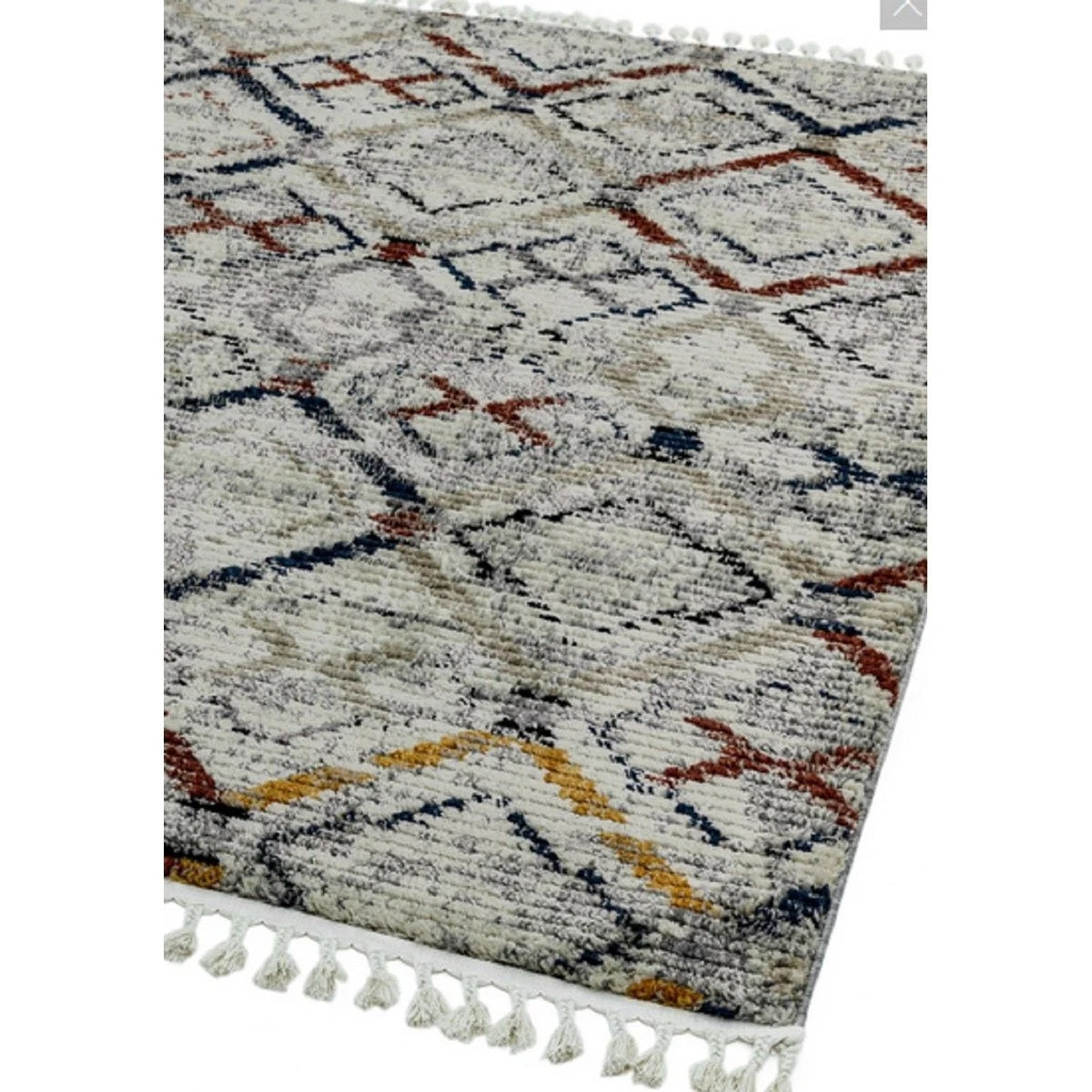 Tapis de salon à franges style berbère BENI