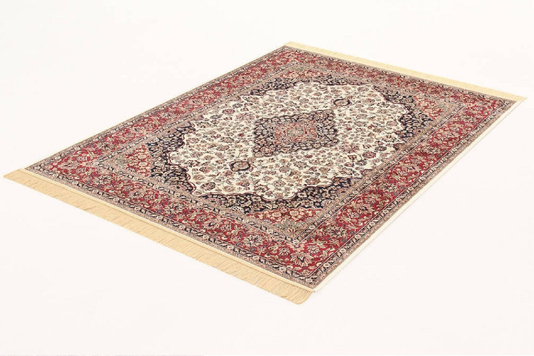 Tapis de salon style oriental en viscose FARSH MEDALLION - Novatrend 