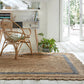 Tapis de salon pure jute FLOWER JUTE - Novatrend 