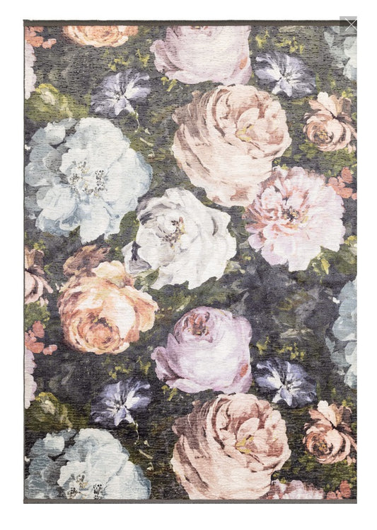 Tapis de salon moderne à fleurs FLORETTINA BLUSH - Novatrend 