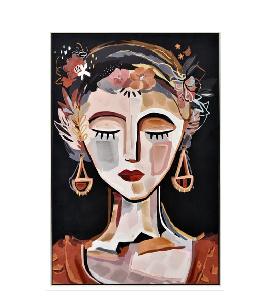 Impression sur toile avec cadre argent LA SUPERBE - Novatrend 