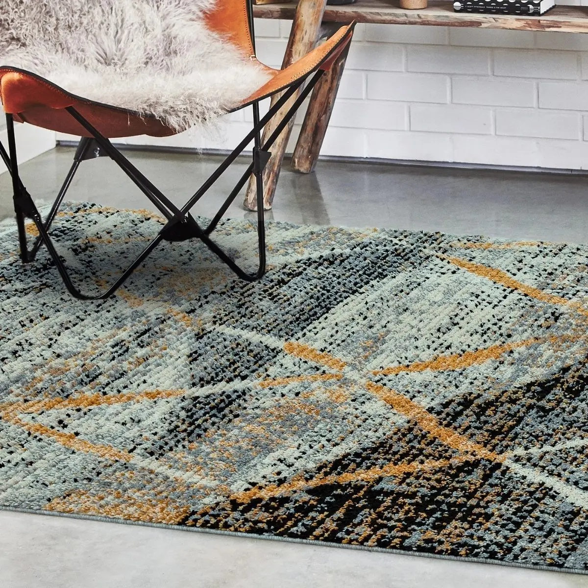 Tapis de salon à franges style berbère OMAR