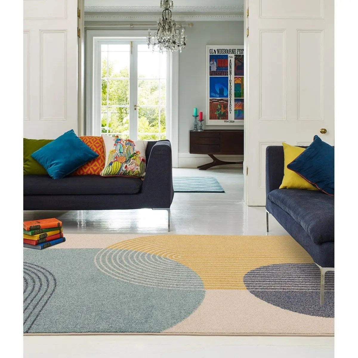 Tapis tissé plat moderne DISCO - Novatrend 